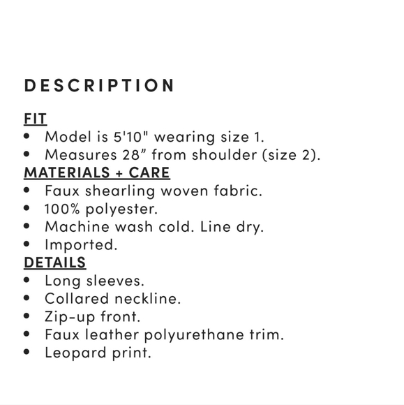 🖤Torrid Zip Up Leopard Print Jacket - Picture 5 of 6